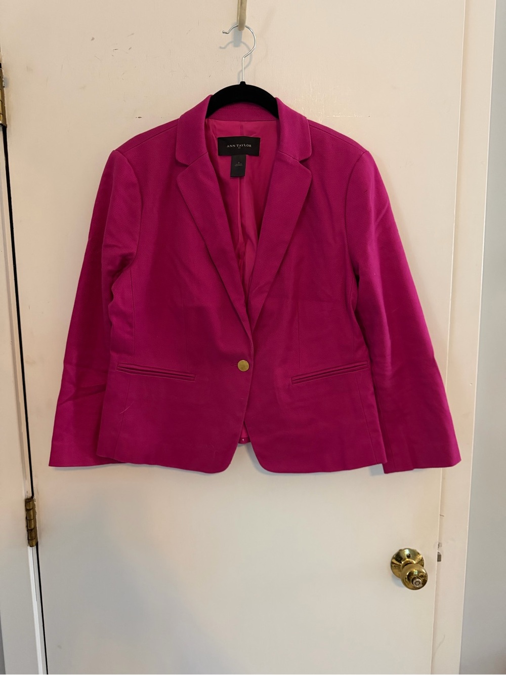 Ann Taylor Pink Blazer Jacket - Tailored Women's Coat | 8